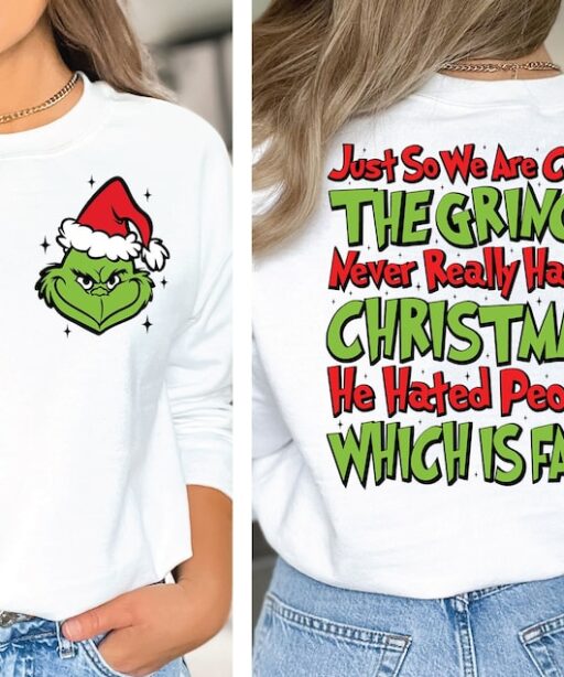 The Grinch Never Really Hated Christmas Shirt