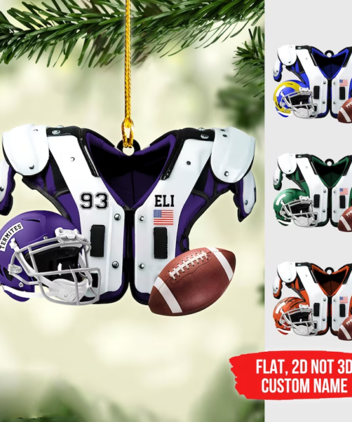 Personalized Football American Ornament