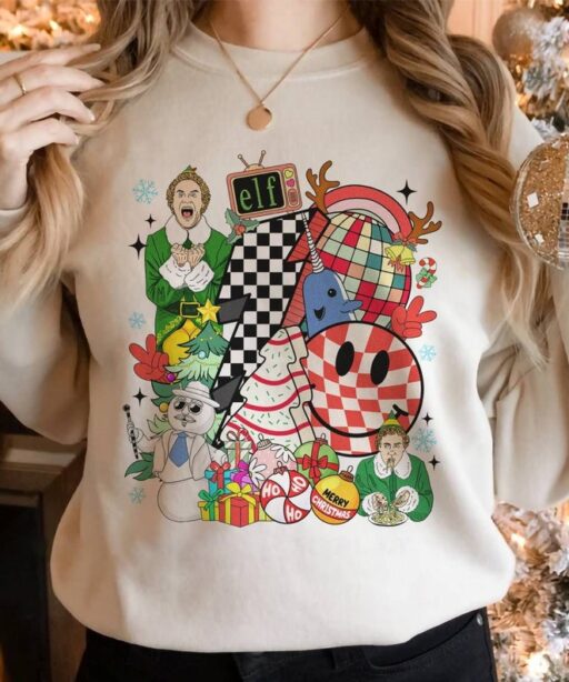 Buddy Elf Checkered Christmas Shirt