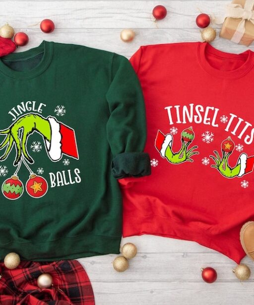Jingle Balls and Tinsel Tits Christmas Shirt