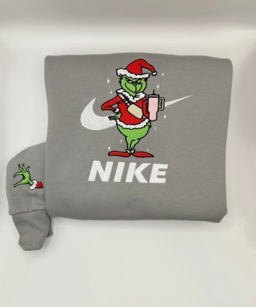 Grinch Crossbody Bag and Stanley Cup Embroidered Shirt