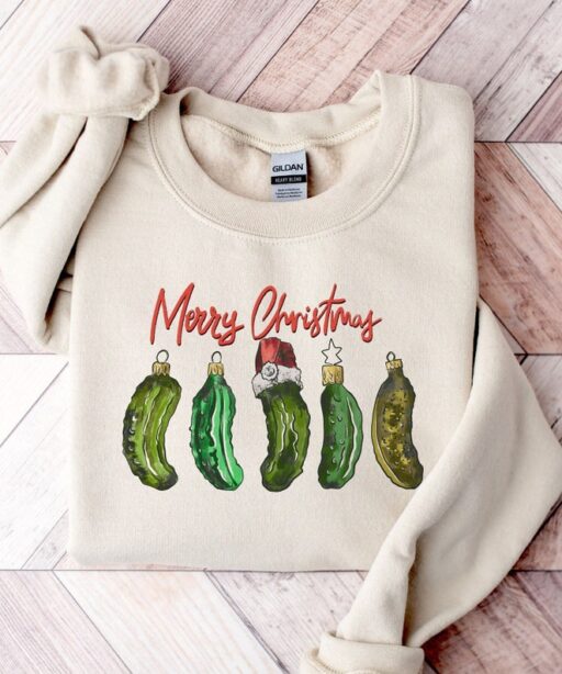 Vintage Christmas Pickles Shirt