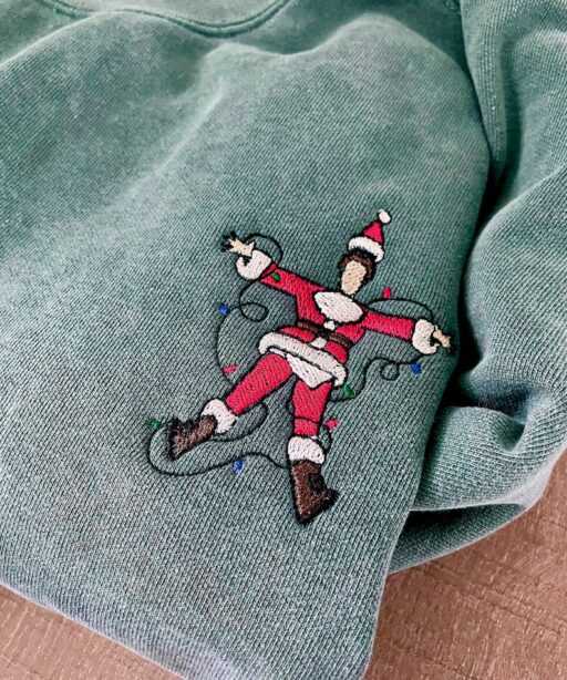 Funny Santa Embroidered Shirt