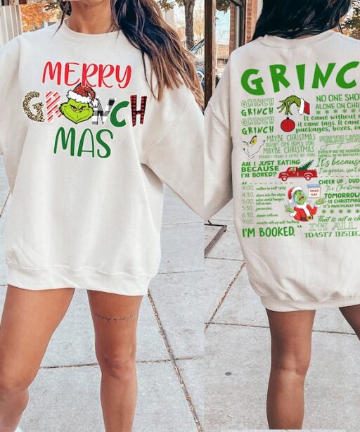 Merry GrinchMas Double Sided Shirt
