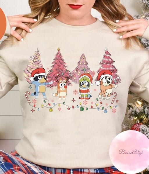 Christmas Bluey Family Shirt