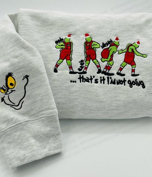 Whoville Grinch Face Embroidered Shirt