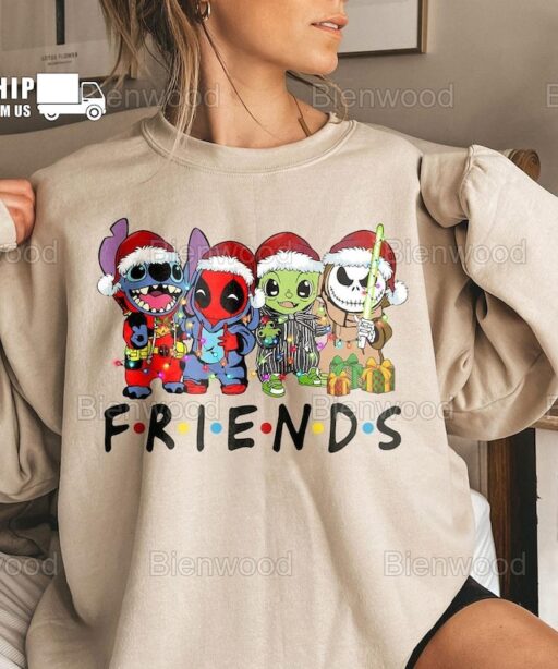 Stitch And Friends Christmas Shirt