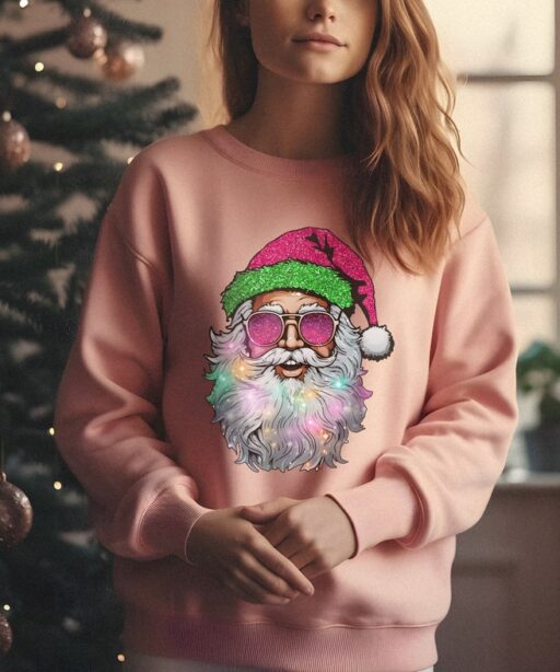 Santa with Sunglasses Christmas Shirt