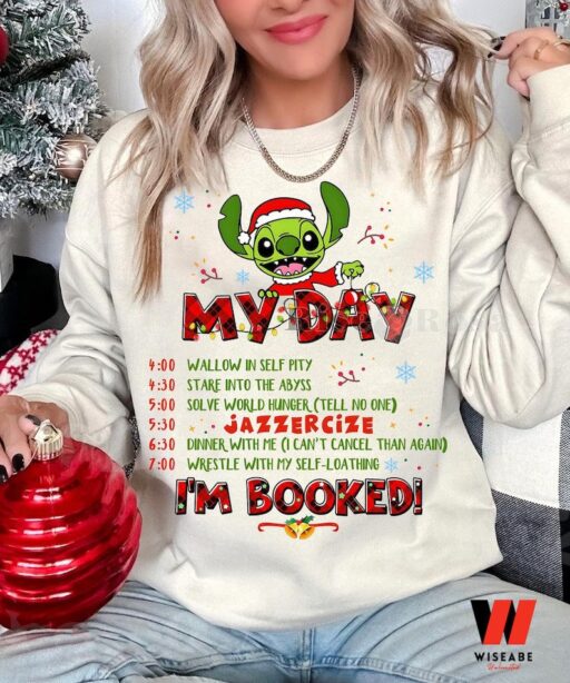 My Day I’m Booked Stitch Grinch Shirt