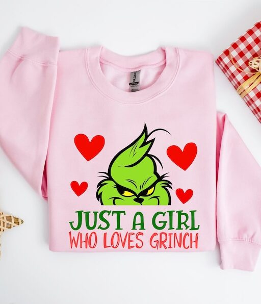 Just A Girl Who Loves Grinch Shirt