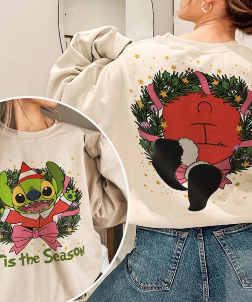 Stitch Green Tis the Season Christmas Shirt