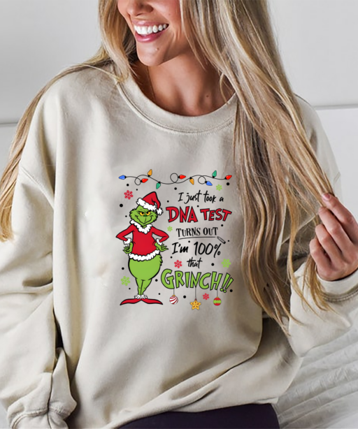 Grinchmas I Just Took A DNA Test I’m 100% That Grinch Shirt