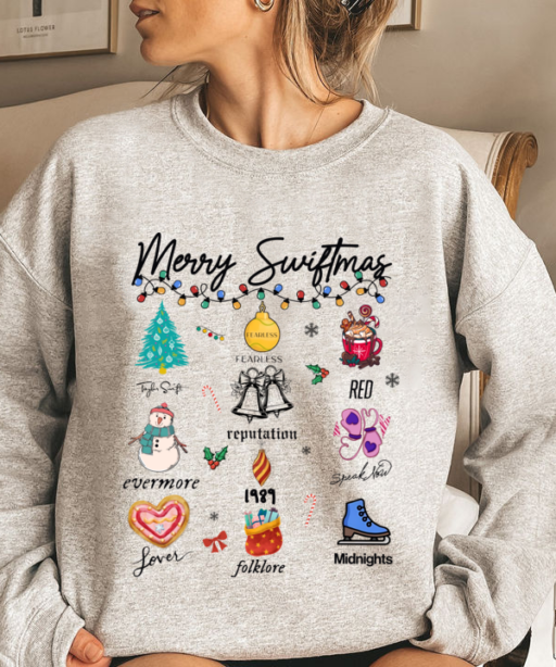 Merry Swiftmas unisex crewneck sweatshirt, hoodie, T-Shirt