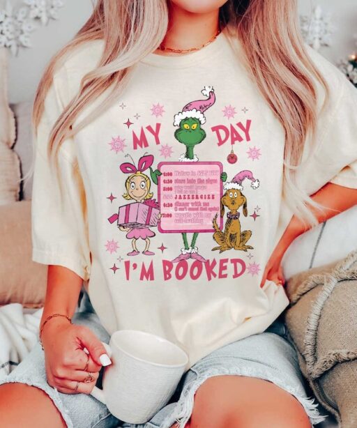 Pink Grinchmas My Day Shirt