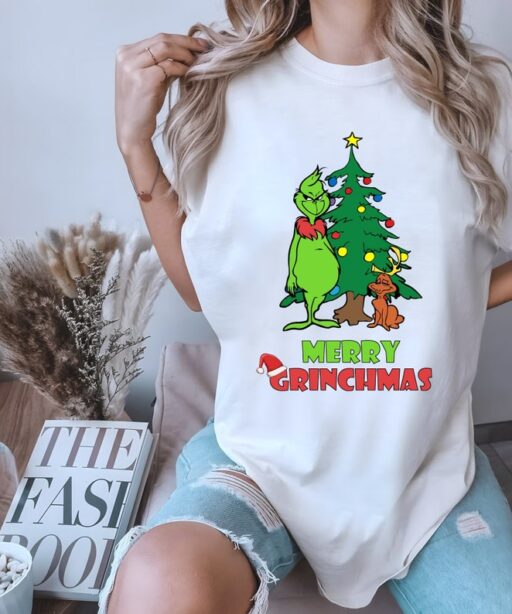 Funny Grinch Christmas Tree Shirt
