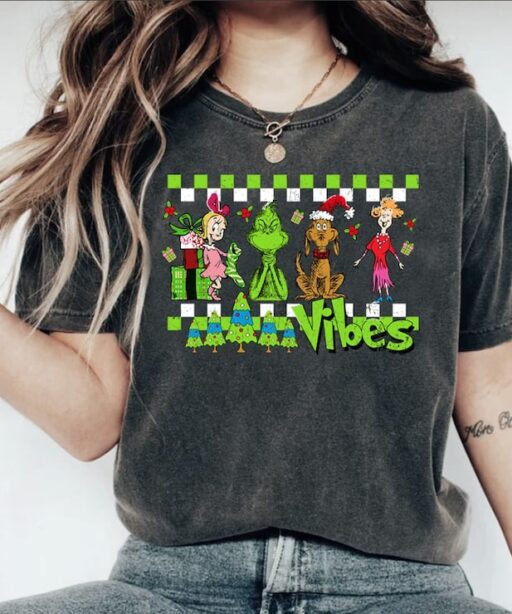 Grinch Vibes Christmas Shirt