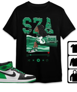 SZA SOS Jordan 1 Celtic Lucky Green Shirt