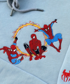 Embroidered Spiderman Shirt