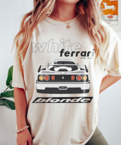 Frank Ocean BLOND WHITE FERRARI Shirt