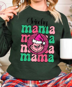 Grinch Mama Christmas Printed Sweatshirt