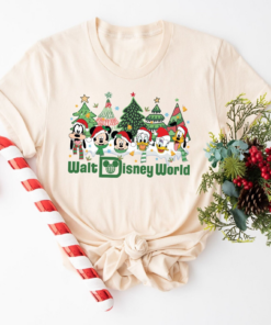 Vintage Walt Disney World Christmas Shirt, Mickey and Friends Christmas Shirt, Disney Family Christmas Shirt, Disney Holiday Shirt