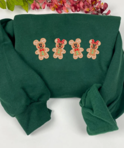 Minnie Gingerbread Embroidered Sweatshirt