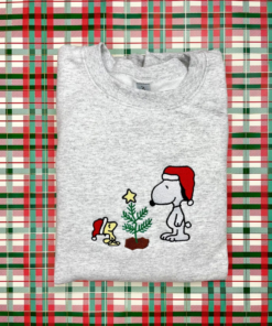 Snoopy and Woodstock Embroidered Shirt