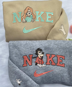 Max Goof and Roxanne Matching Embroidered Sweatshirt