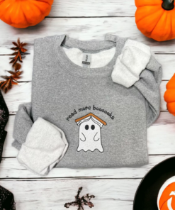 Embroidered Ghost Book Shirt