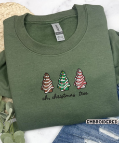 Debbie Cake Embroidered Christmas Shirt