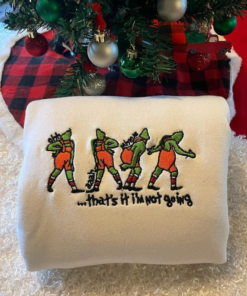 Vintage Grinch That's It I'm Not Going Embroidered Shirt