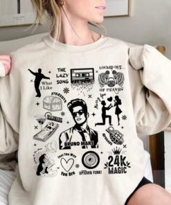 Bruno Mars Songs Tracklist Shirt, Bruno Mars Shirt