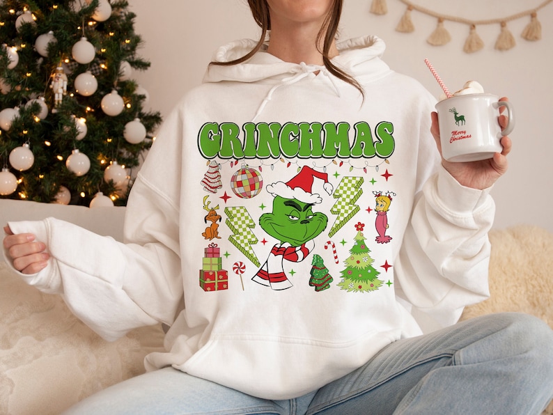 Retro Christmas The Grinch Shirt Peonyteeus