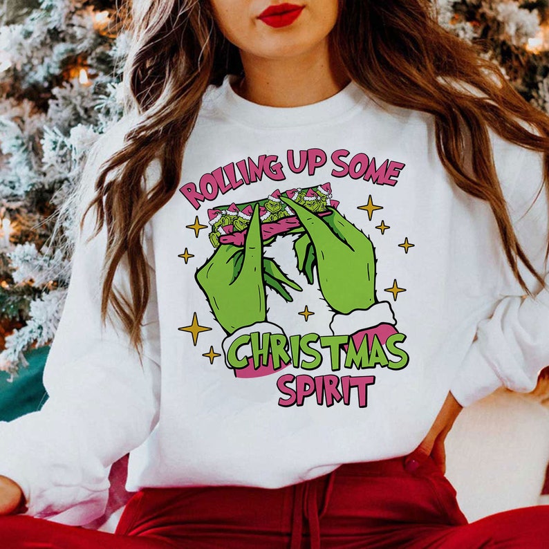 Rolling Up Some Christmas Spirit Graphic Shirt