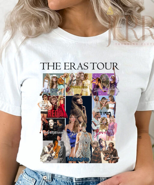 Adults Taylor Swift The Eras Tour Printed T-shirt Short Sleeve Tops Gifts