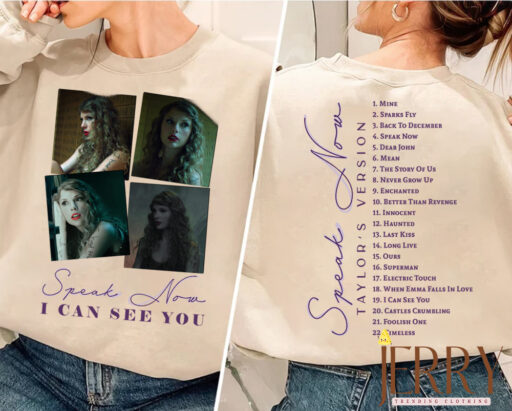 Cheap I Can See You Taylor Swift Speak Now T Shirt Two Sides, Gift Ideas For Taylor Swift Fans