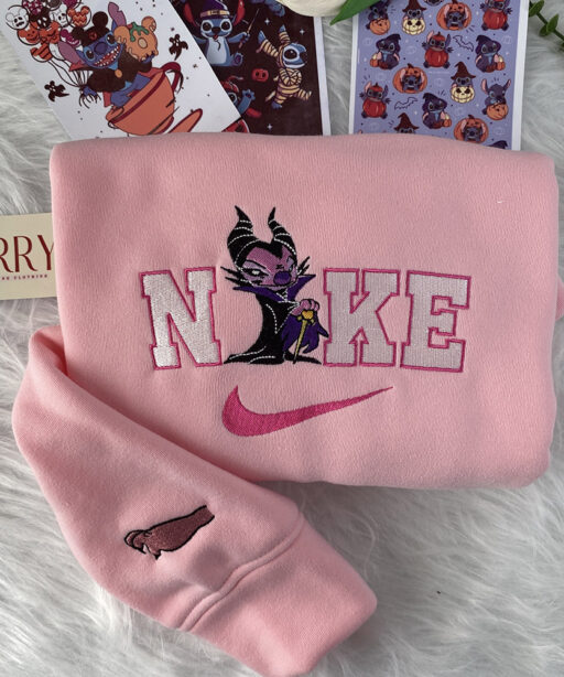 Stitch And Angel Nike Embroidered Sweatshirt – Jerry Clothing