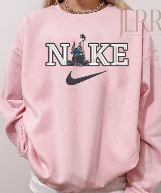 Cheap Stitch Nike Embroidered Sweatshirt, Perfect Couple Gift For Halloween 2