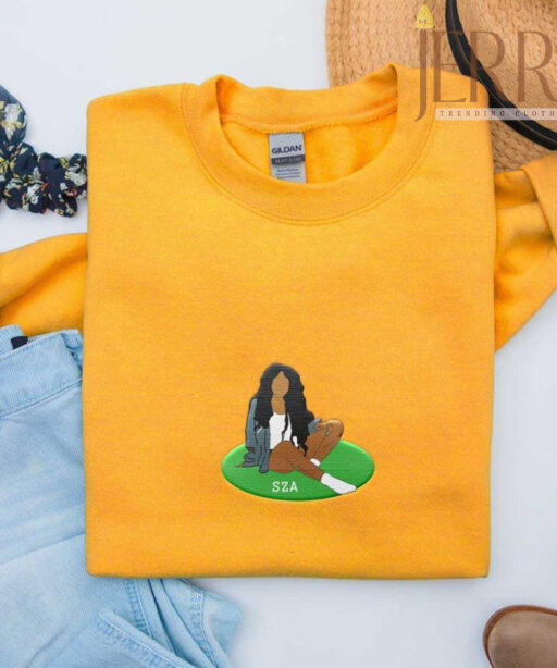 Cheap Album Ctrl SZA Embroidered Sweatshirt, SZA SOS Tour Merchandise
