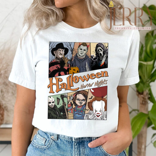 Cheap Character Movie Halloween Horror Nights T Shirt, Halloween Gift Ideas For Adults