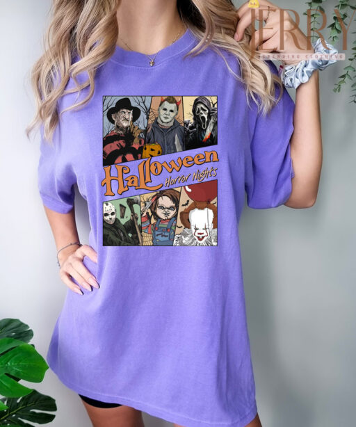 Cheap Character Movie Halloween Horror Nights T Shirt, Halloween Gift Ideas For Adults