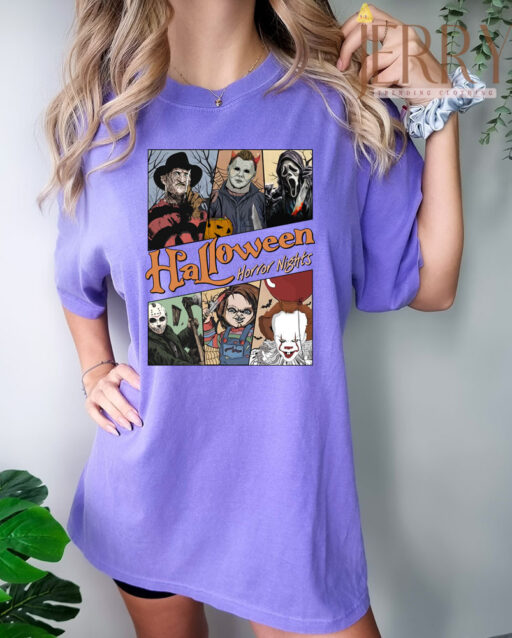 Cheap Character Movie Halloween Horror Nights T Shirt, Halloween Gift Ideas For Adults