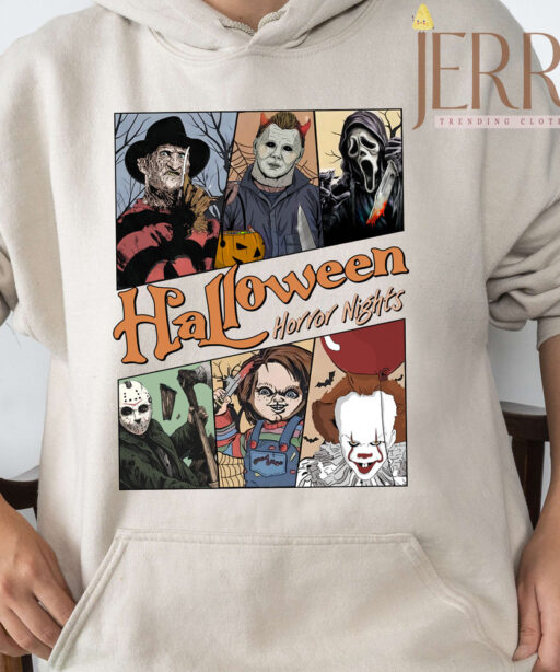 Cheap Character Movie Halloween Horror Nights T Shirt, Halloween Gift Ideas For Adults