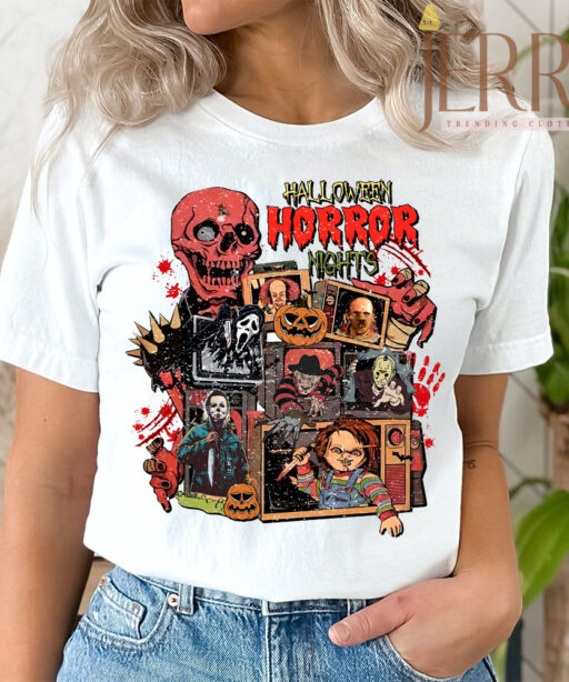 Cheap Michael Myers Halloween Horror Nights T Shirt, Halloween Gifts For Teens