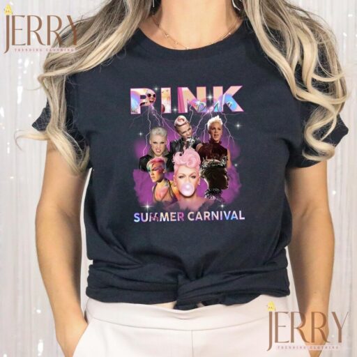 Cheap Pink Summer Carnival Tour T Shirt, Pink Tour Merchandise