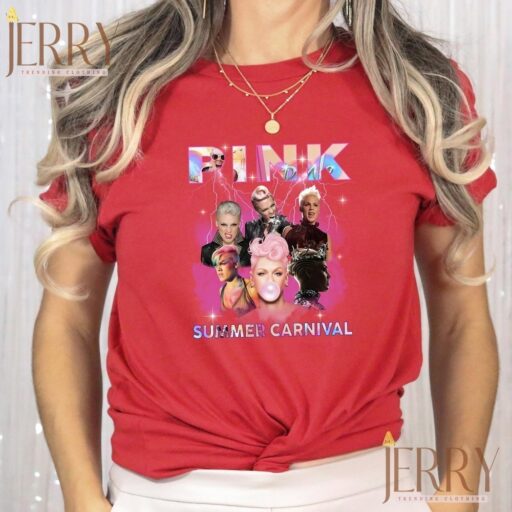Cheap Pink Summer Carnival Tour T Shirt, Pink Tour Merchandise