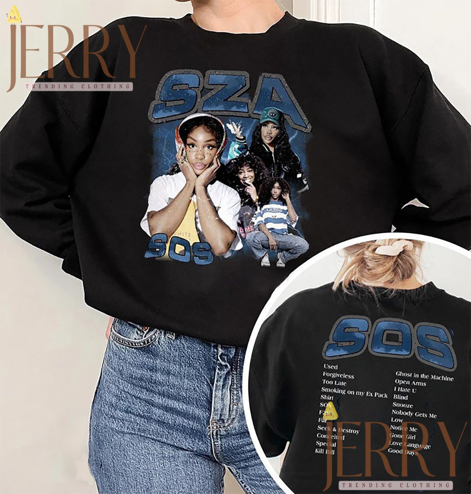 SZA S.O.S Tour 2023 T shirt, Vintage SZA Shirt, Sza Merch, Graphic Tee