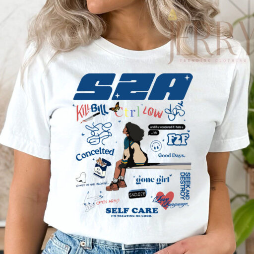 Cheap Self Care SZA SOS Shirt, SZA SOS Tour Merchandise Gift for Fans