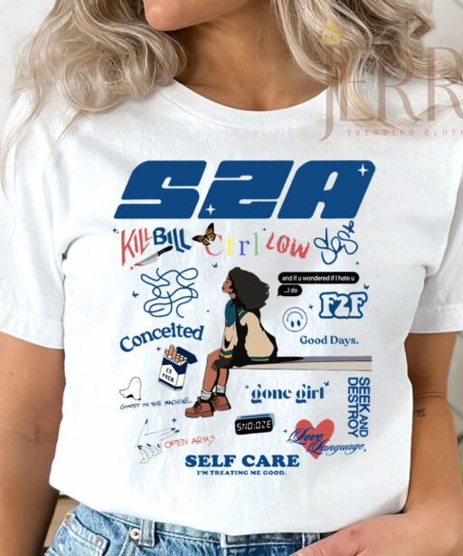 Cheap Self Care SZA SOS Shirt, SZA SOS Tour Merchandise Gift for Fans