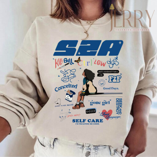 Cheap Self Care SZA SOS Shirt, SZA SOS Tour Merchandise Gift for Fans